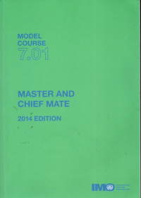 Image of Master and Chief Mate, 2014 Edition. Model Course 7.01