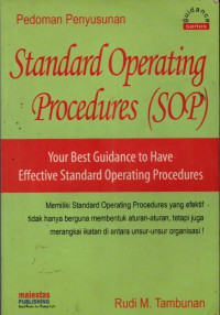 Image of Pedoman Penyusunan Standard Operating Procedures (SOP)
