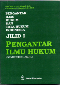 Image of Pengantar Ilmu Hukum Dan Tata Hukum Indonesia